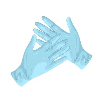 Illustration of Rubber gloves Stock Illustration
