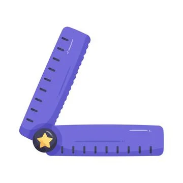Illustration of ruler Stock Illustration