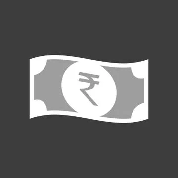 Illustration of  a rupee bank note Stock Illustration