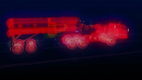 Illustration of Russian S400 missile system Stock Footage 169823332