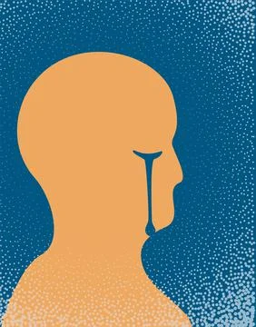 Illustration of sadness Stock Illustration