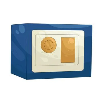 Illustration of safe box Ilustración de archivo