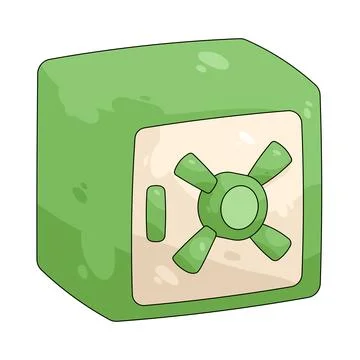 Illustration of safe box 库存插图