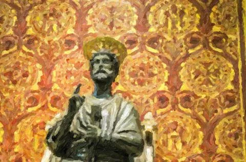 Illustration Saint Peter Illustrazione stock