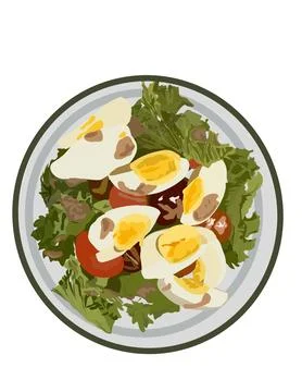Illustration of salad Stock Illustration
