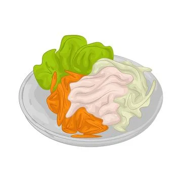 Illustration of Salad Stock Illustration