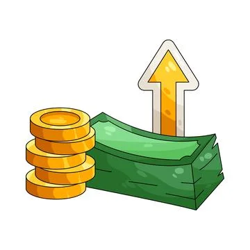 Illustration of Salary Increase Stock Illustration