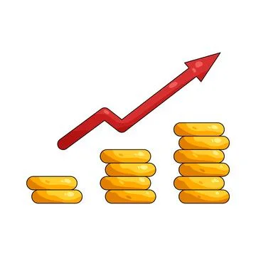 Illustration of Salary Increase Stock Illustration