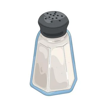 Illustration of salt shaker Stock Illustration