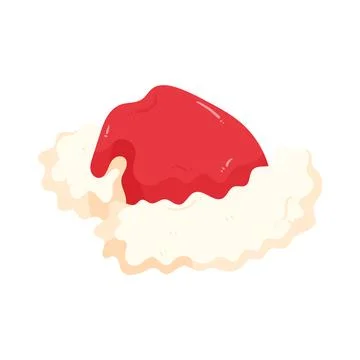Illustration of santa claus hat Stock Illustration