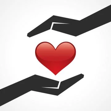 Illustration of save heart  concept Stock Illustration