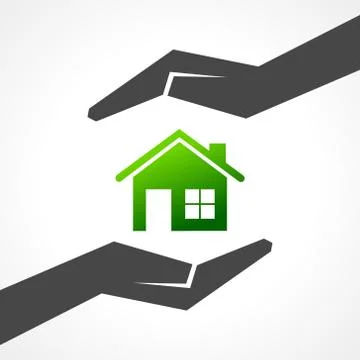 Illustration of save home concept Stock Illustration