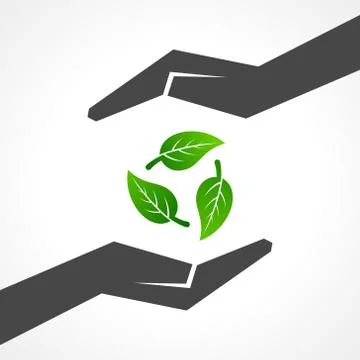 Illustration of save nature concept Stock Illustration