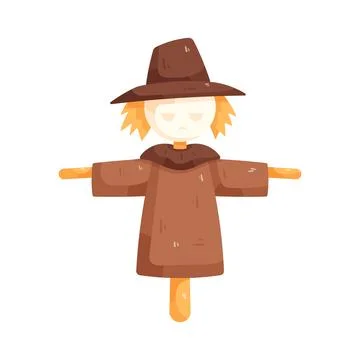 Illustration of scarecrow Stock-Illustration
