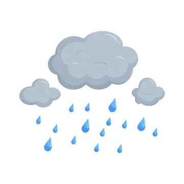 Illustration of scattered shower Stock Illustration