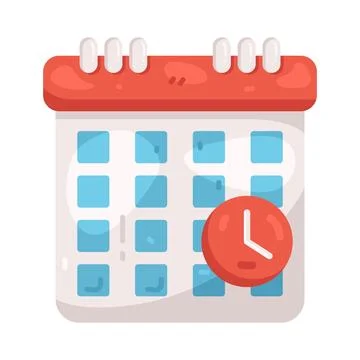Illustration of schedule Stock Illustration