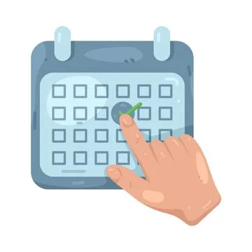 Illustration of Schedule Stock Illustration