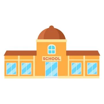 Illustration of School Building  education Ilustración de archivo