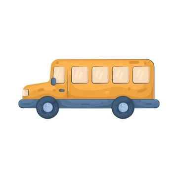 Illustration of school bus Illustrazione stock