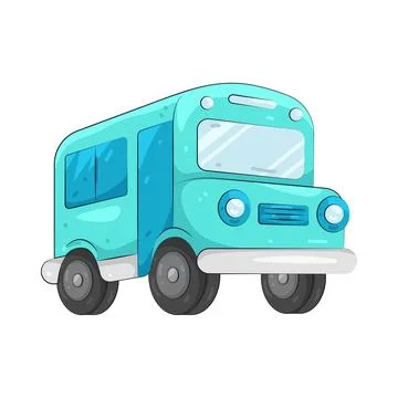 Illustration of school bus Stock Illustration