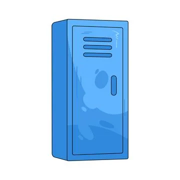 Illustration of school locker Stock Illustration