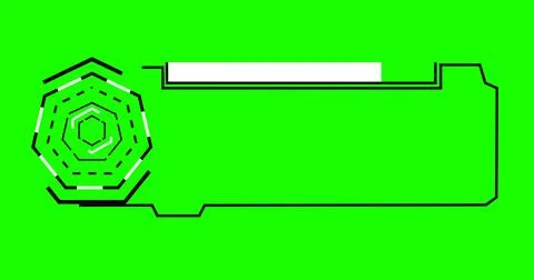 Illustration sci-fi designed hud lower third. Element of hud interface. Fut.. Illustrazione stock