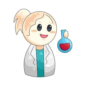 Illustration of scientist Stock Illustration