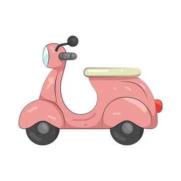 Illustration of scooter Stock Illustration