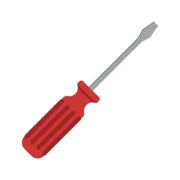 Illustration of a screwdriver. Stock Illustration