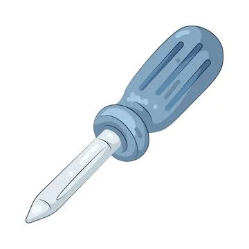 Illustration of screwdriver 스톡 일러스트