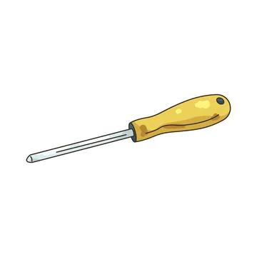 Illustration of screwdriver Stock Illustration