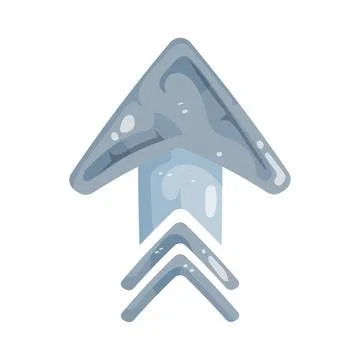 Illustration of scroll up arrow Ilustração Stock