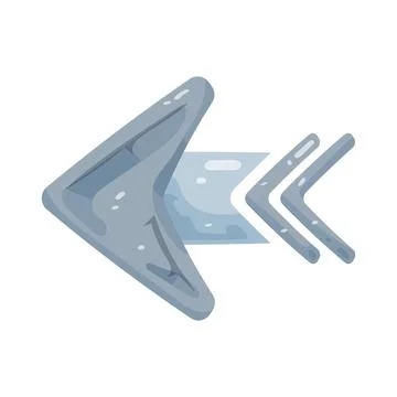 Illustration of scroll left arrow Ilustração Stock