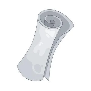 Illustration of Scroll paper Stock Illustration