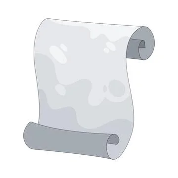Illustration of Scroll paper Stock Illustration