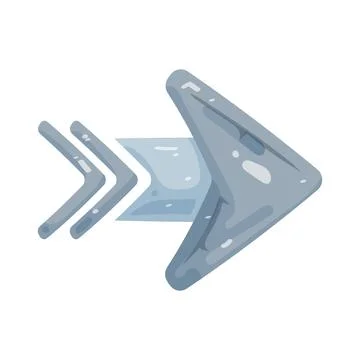 Illustration of scroll right arrow Ilustração Stock