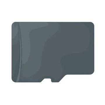 Illustration of SD card Stock Illustration