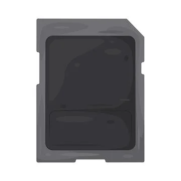 Illustration of SD card Stock Illustration