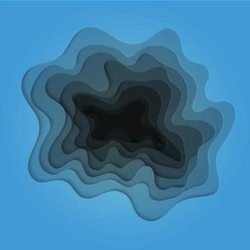 Illustration of sea bottom with waves Stock Illustration