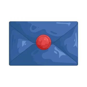 Illustration of sealed envelope Stock Illustration