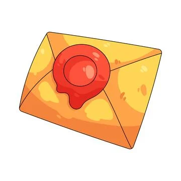 Illustration of sealed envelope Stock-Illustration