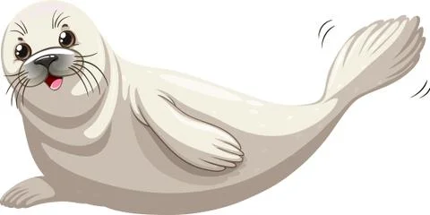 Illustration of seals, with white background vector-eps Stock-Illustration