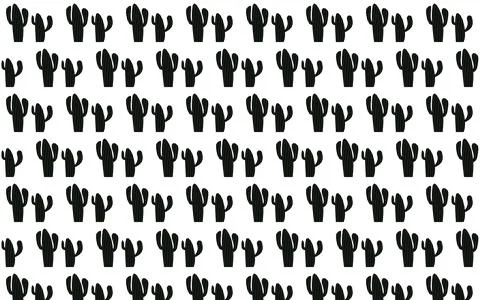 Illustration of a Seamless cactus pattern with a white background Stock Illustration
