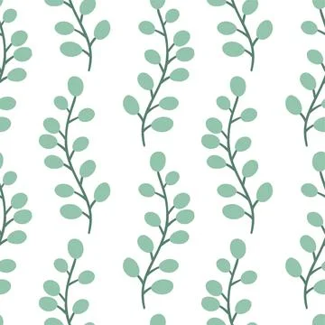 Illustration of a seamless pattern from branches. Suitable for winter holiday Stock Illustration