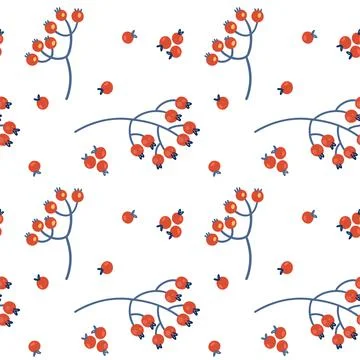 Illustration of a seamless pattern from branches. Suitable for winter holiday Stock Illustration