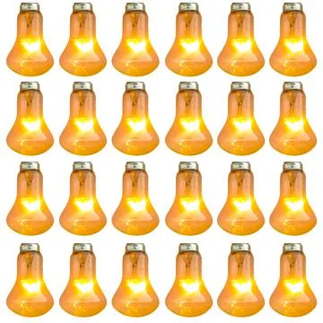 Illustration seamless pattern with bulbs isolated on white background Stockillustratie