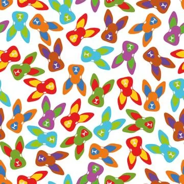 Illustration Seamless Pattern Easter Bunny Stock-Illustration