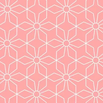 Illustration of a seamless pattern isolated on a light pink background Stock Illustration