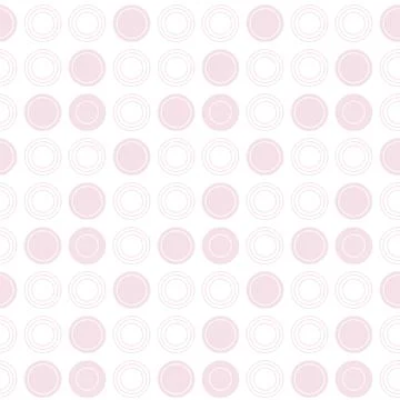 Illustration of a seamless pattern from lines and circles. Stock Illustration