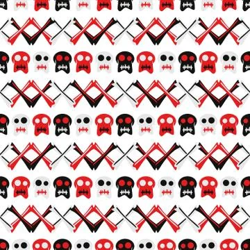 Illustration Seamless Pattern Pirate イラスト素材